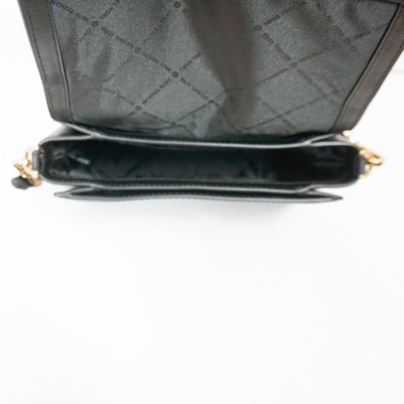 Michael Kors Ellis M Messenger Leather Bag Black - Picture 6 of 12